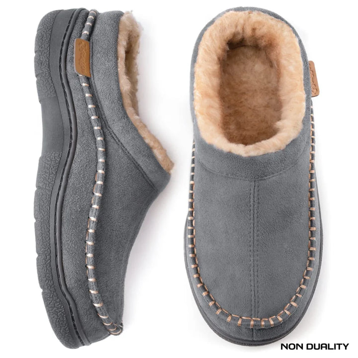 Non Duality | Soft Fleece Comfort Slippers Gray / 38