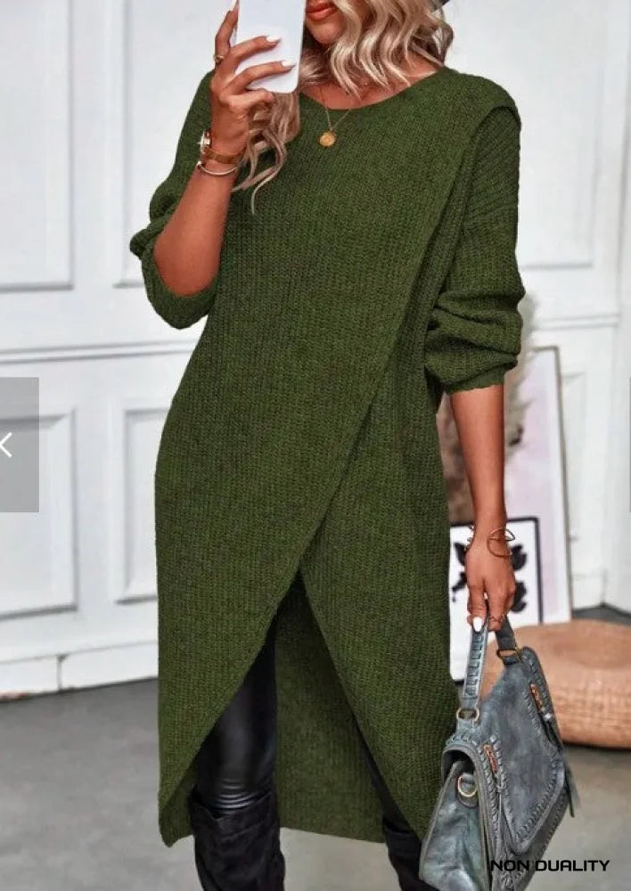 Sara | Elegant Tunic Knit Green / S