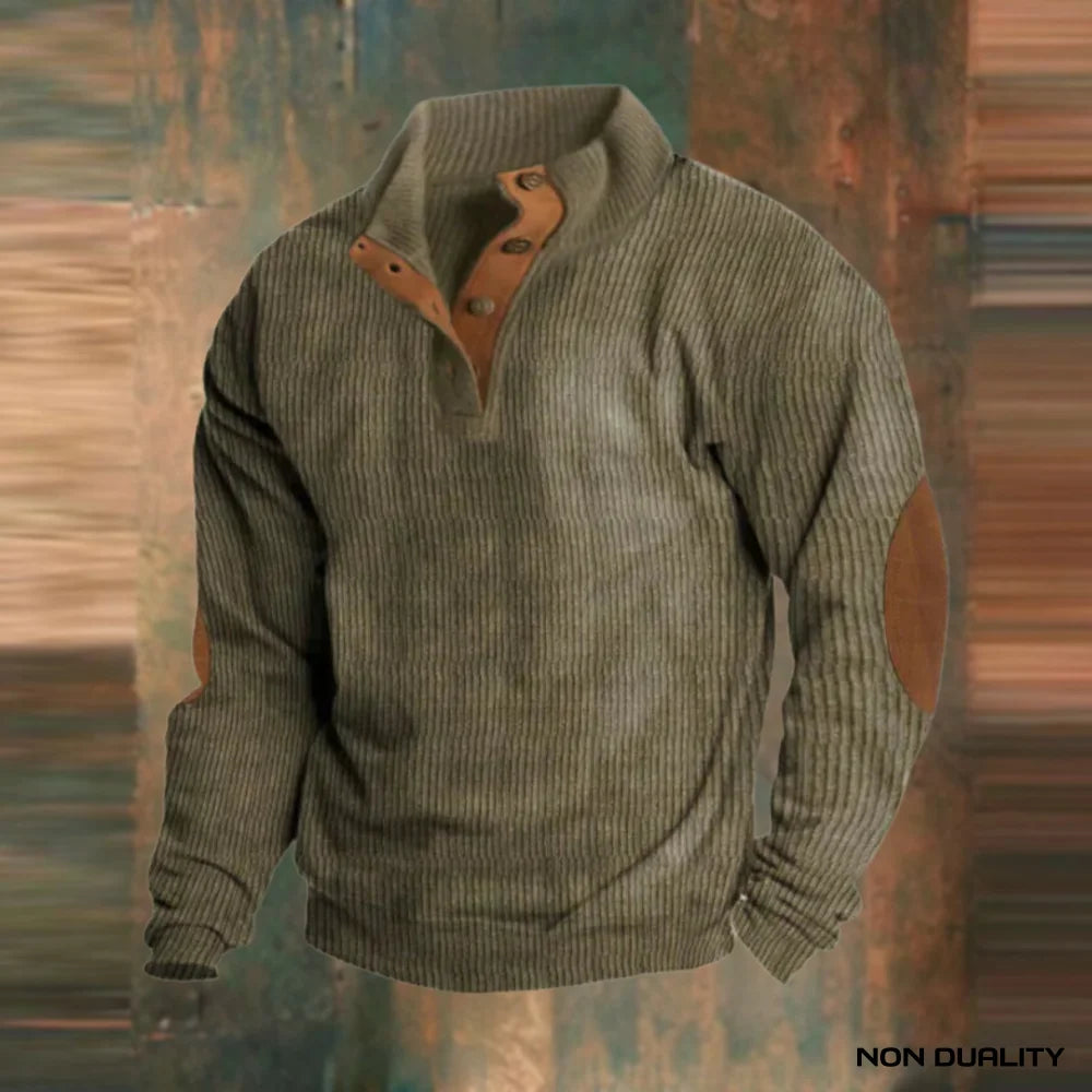 Non Duality | Comfortable Retro Pullover Green / M
