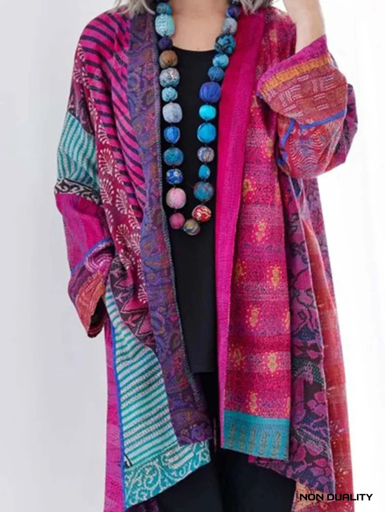 Multicolor Kimono Roze / S Fashion