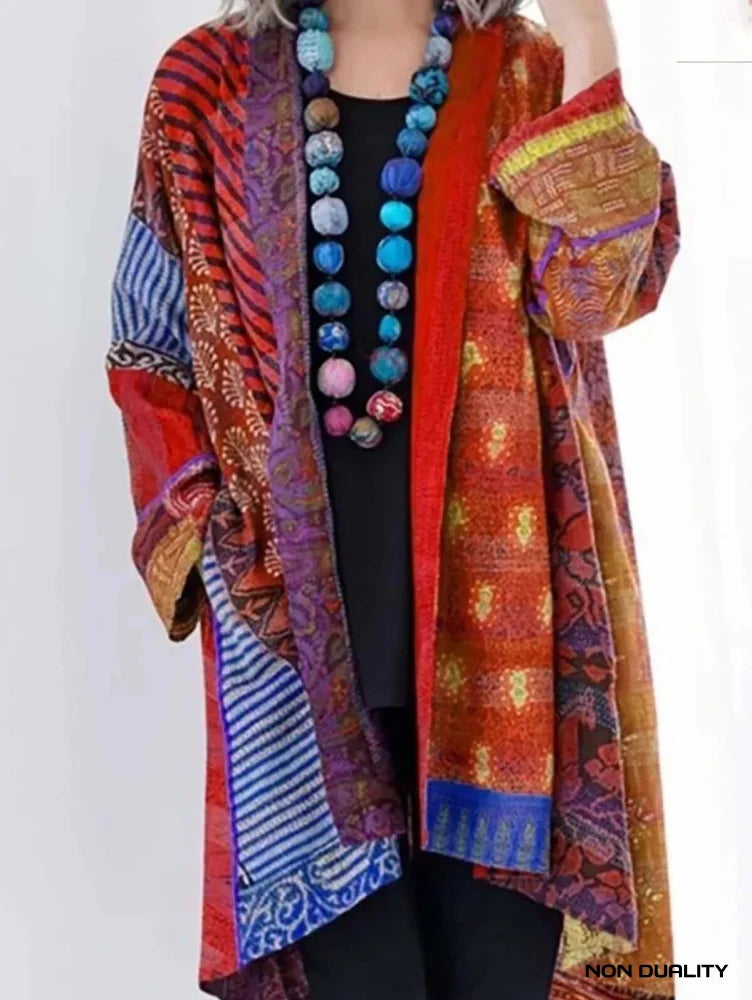 Multicolor Kimono Rood / S Fashion