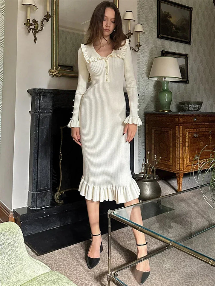 Ruffled Elegance Maxi Dress