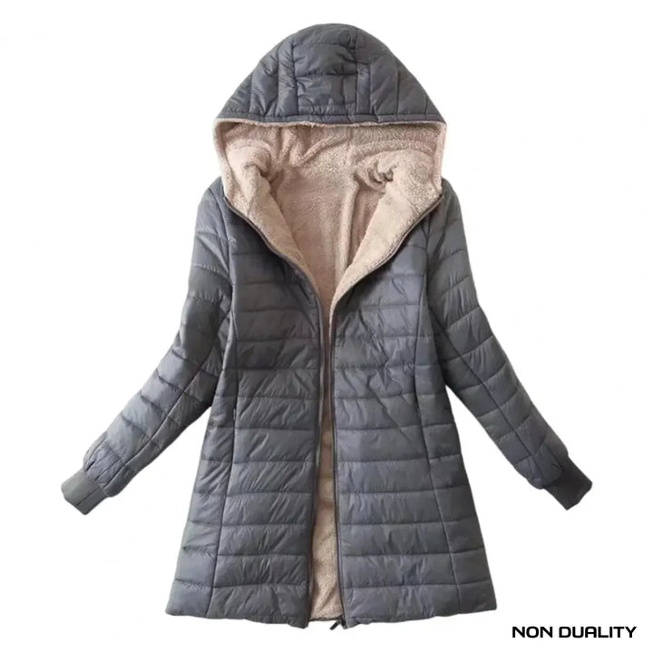 Non Duality | Dual-Sided Cozy Puffer Jacket Gray / S