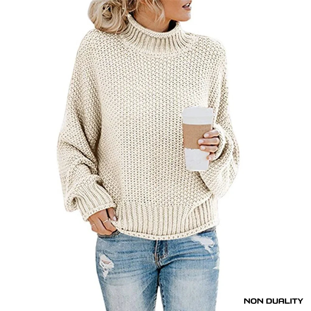 Non Duality | Cozy Turtleneck Sweater Apricot / S