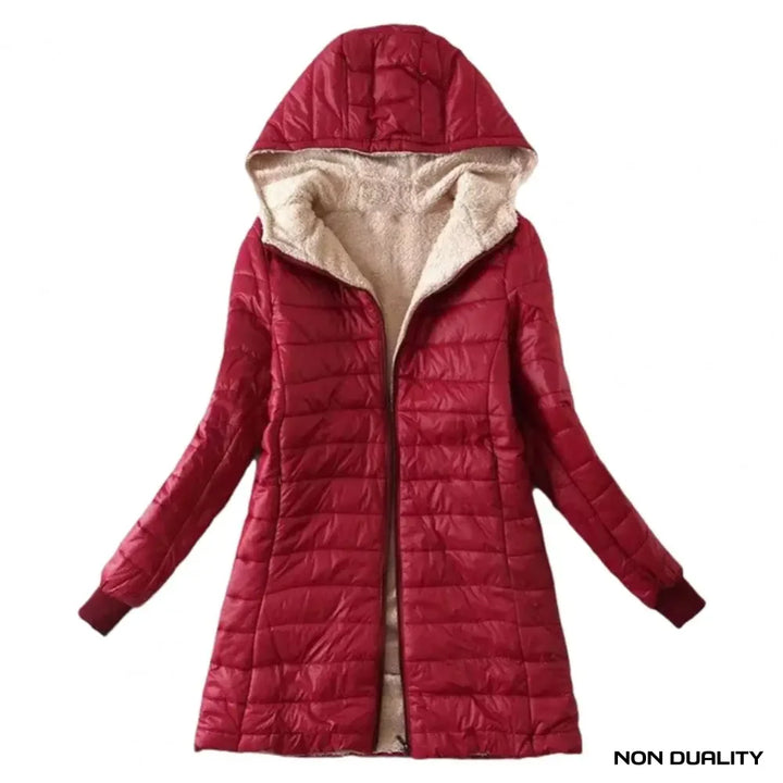 Non Duality | Dual-Sided Cozy Puffer Jacket Red / S