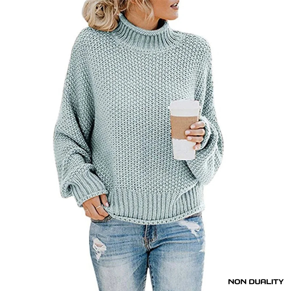 Non Duality | Cozy Turtleneck Sweater Blauw / S