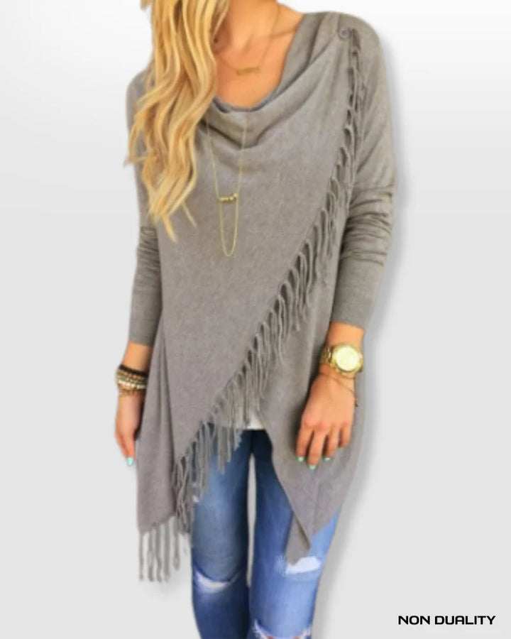 Non Duality | Chic Fringe Sweater