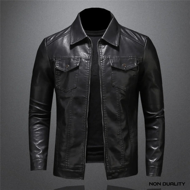 Non Duality | Classic Biker Leather Jacket Xs