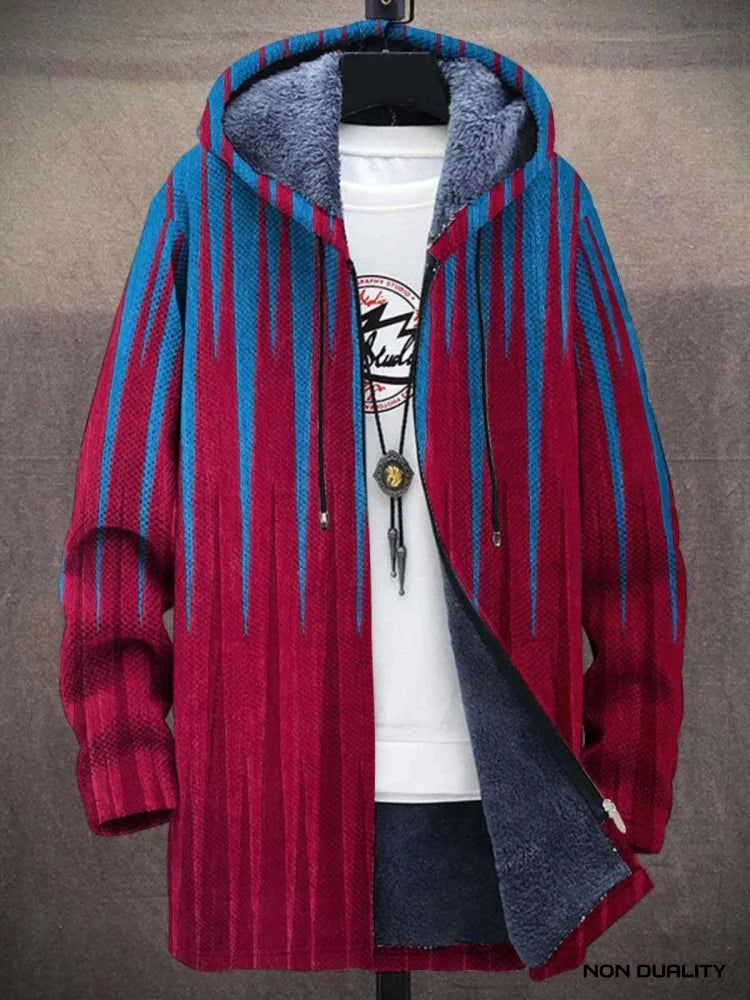 Non Duality | Vibrant Boho Hoodie Red-Blue / S Womens Sweater