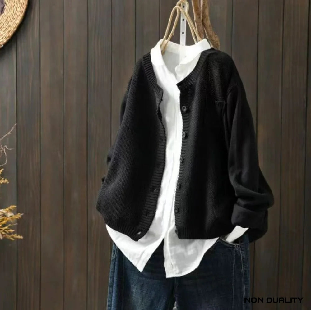 Non Duality | Fresh Knit Cardigan Black (Almost Sold Out) / S