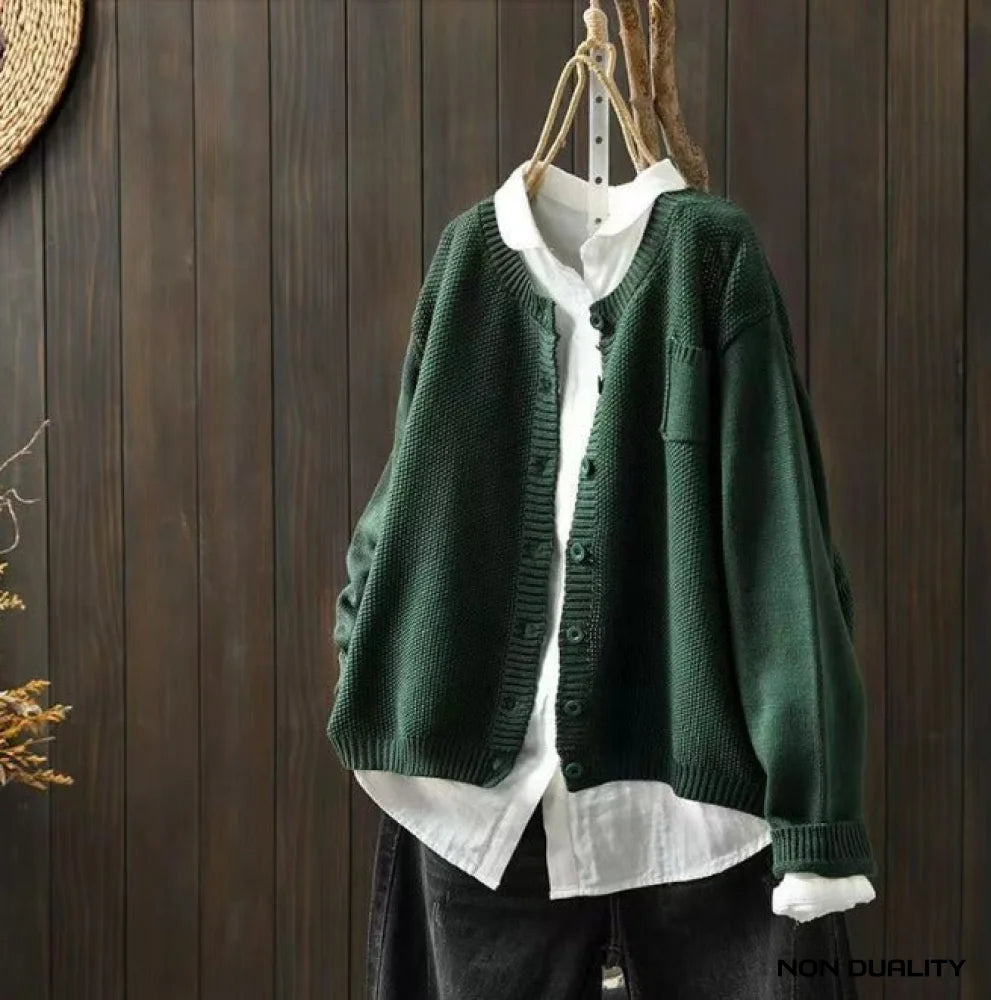 Non Duality | Fresh Knit Cardigan Green / S