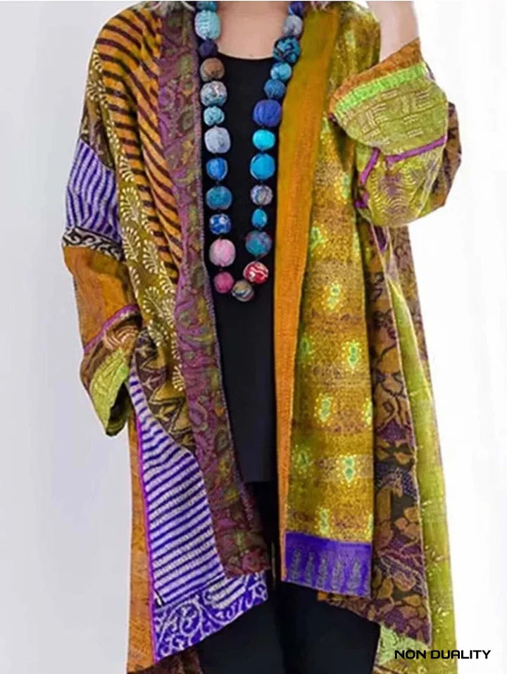 Multicolor Kimono Geel / S Fashion