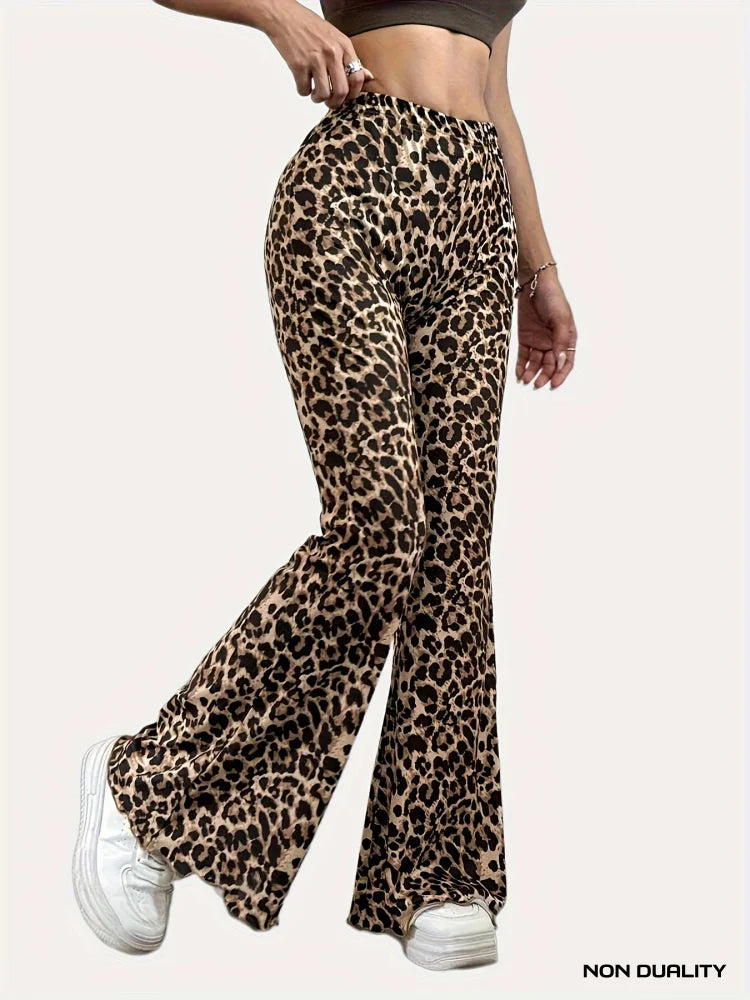 Non Duality | Jenny Leopard Flared Pants