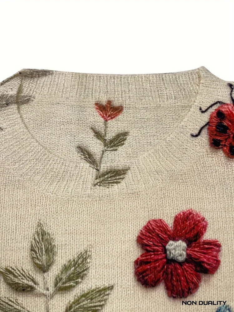 Non Duality | Butterfly Garden Sweater