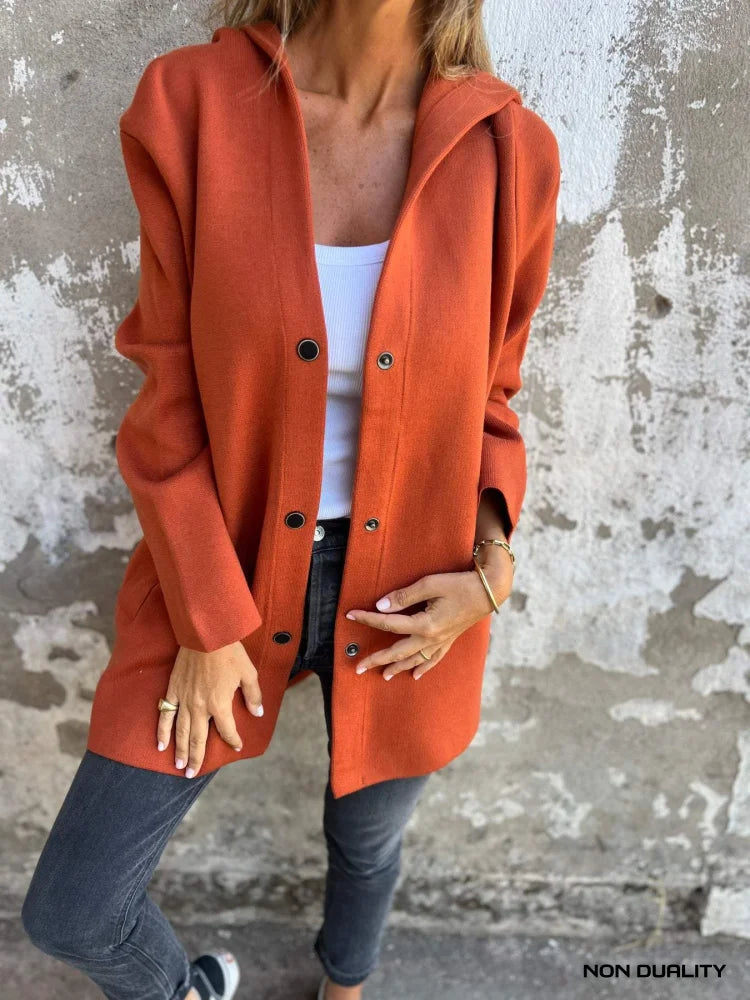 Non Duality | Button-Up Cardigan Oranje / S