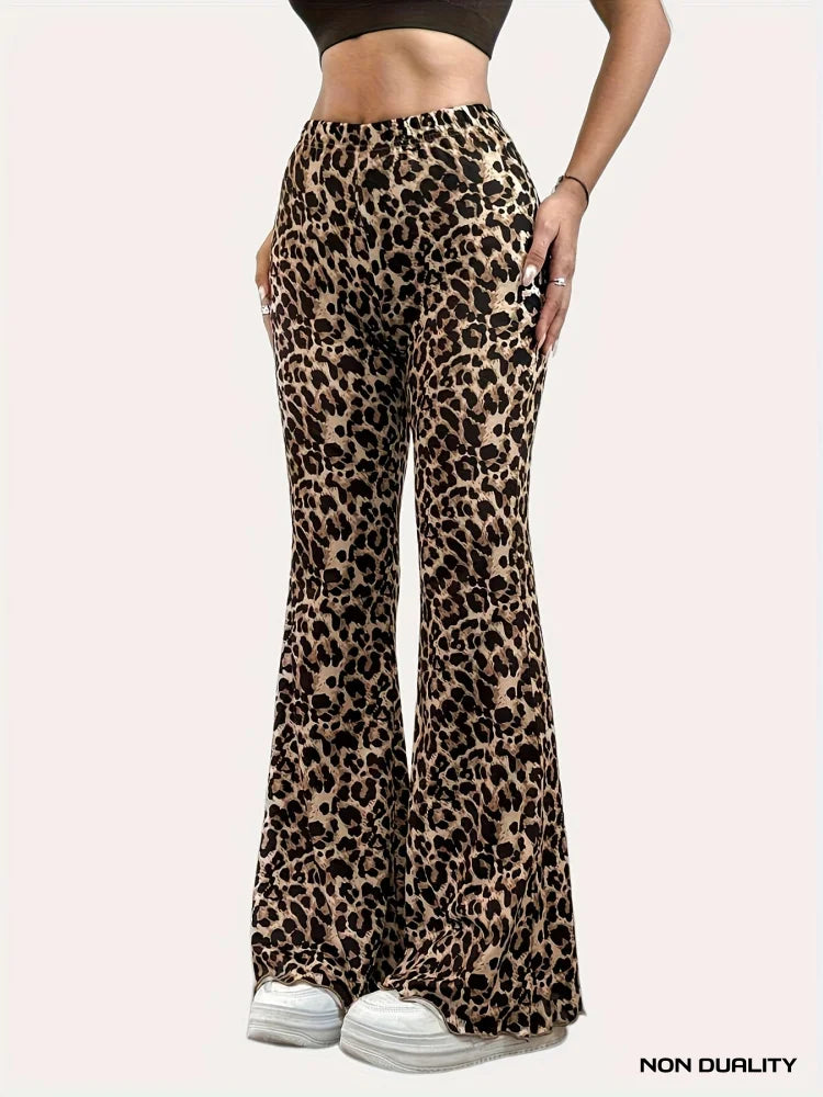 Non Duality | Jenny Leopard Flared Pants