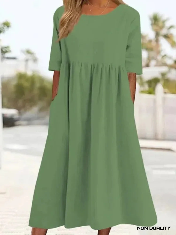 Non Duality | Casual Maxi Dress Groen / S