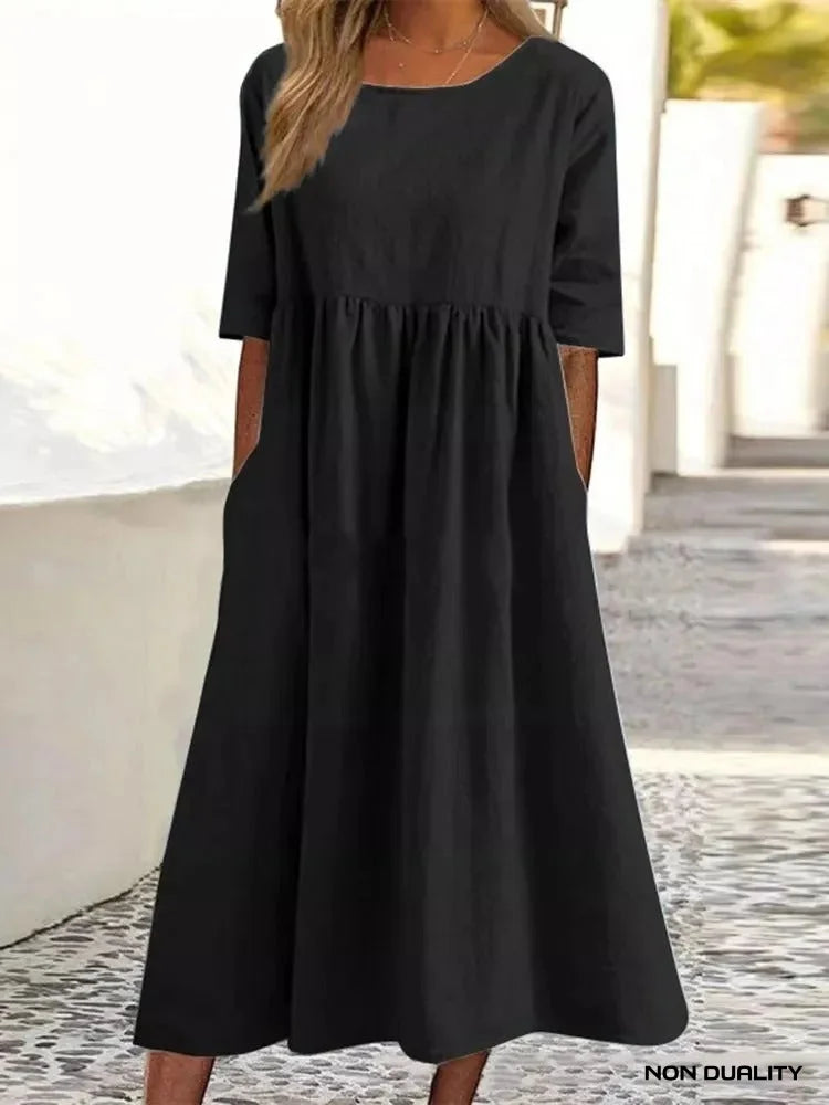 Non Duality | Casual Maxi Dress Zwart / S