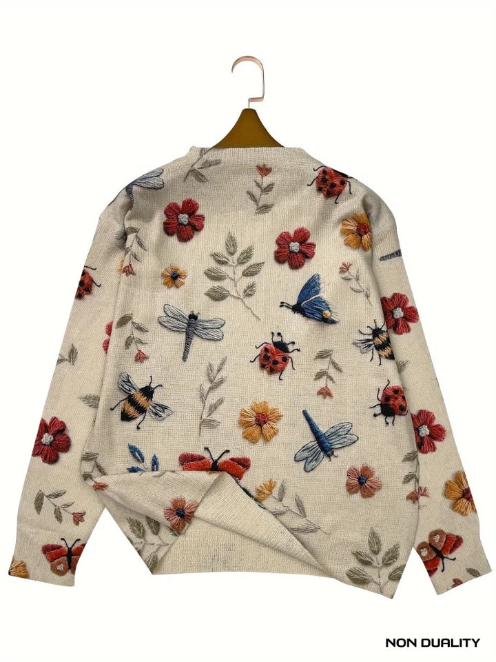 Non Duality | Butterfly Garden Sweater