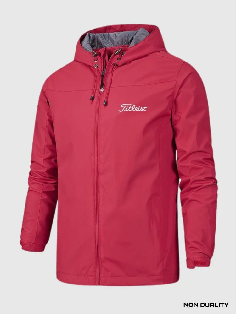 Non Duality X Titleist Waterproof Jacket Red / S