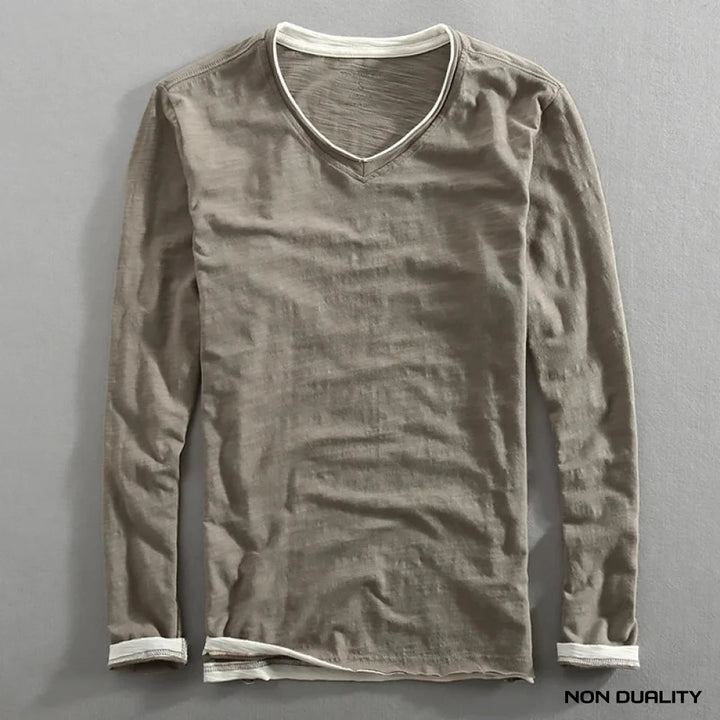 Non Duality | Contrast Edge Shirt Grijs / S (Nog 1 Op Voorraad)