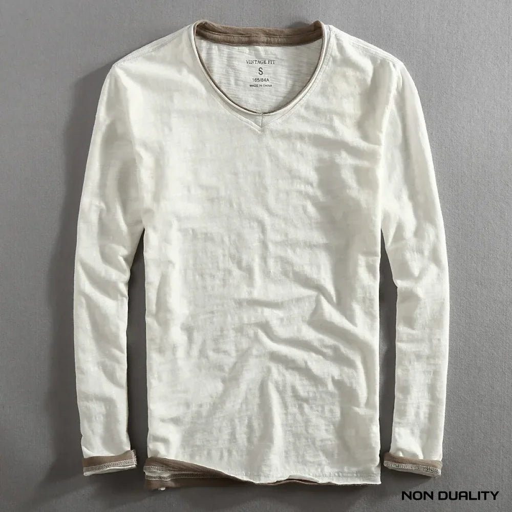 Non Duality | Contrast Edge Shirt Wit / S (Nog 1 Op Voorraad)