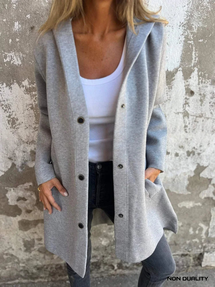 Non Duality | Cosy Cardigan Coat Grijs / S (Nog 1 Op Voorraad)