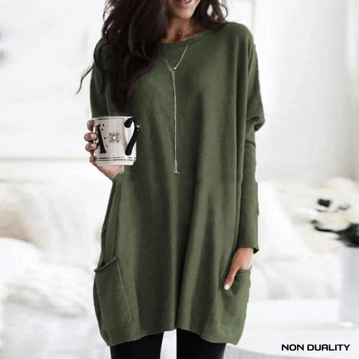 Non Duality | Soft Knit Lounge Top Military Green / S