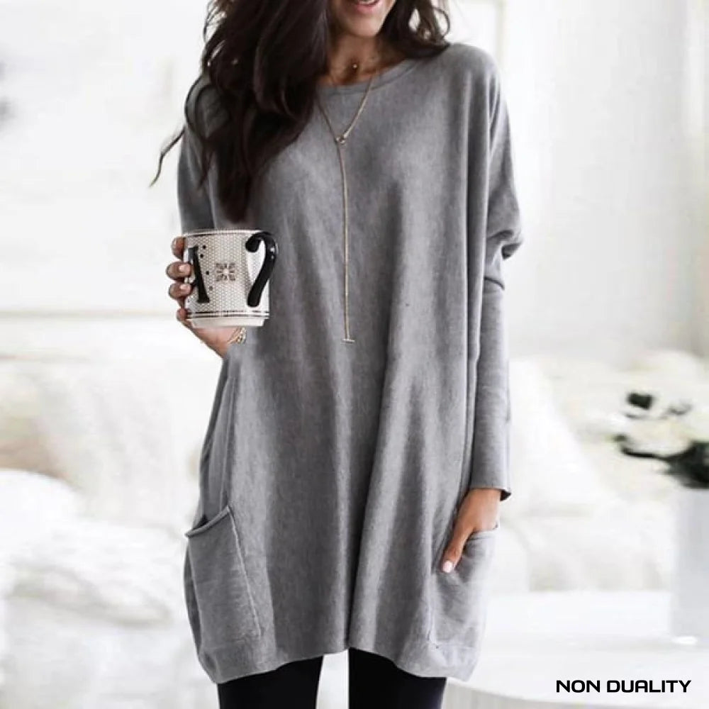 Non Duality | Soft Knit Lounge Top Grey / S