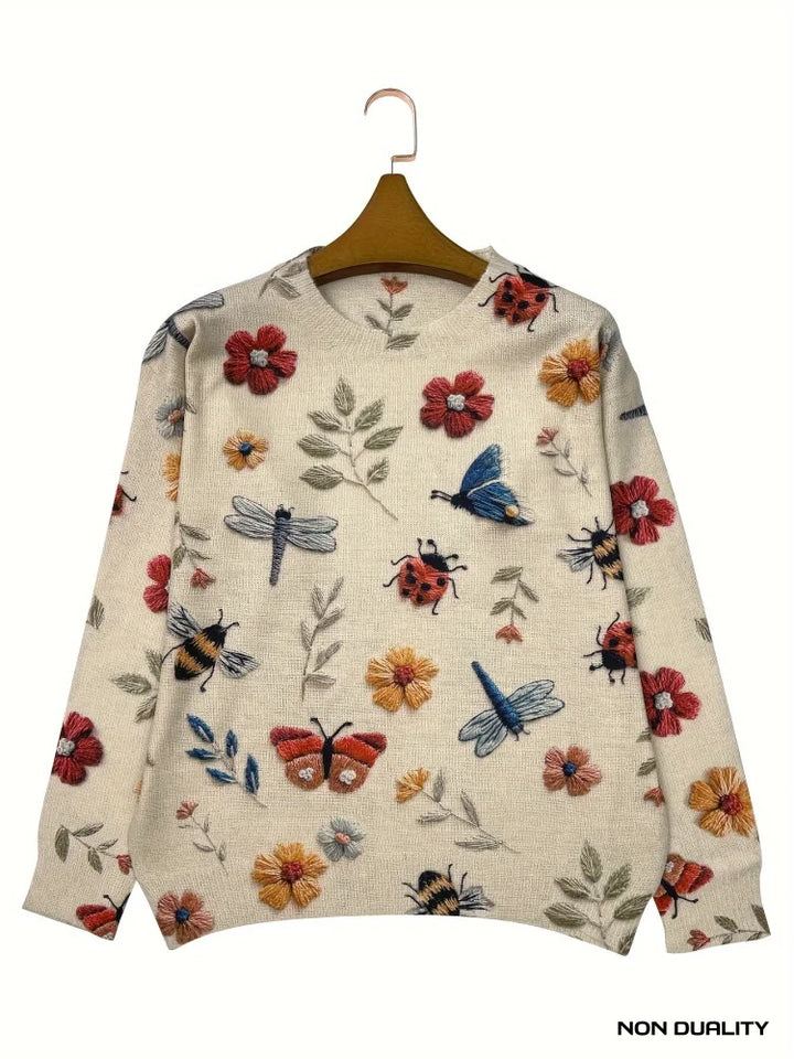 Non Duality | Butterfly Garden Sweater