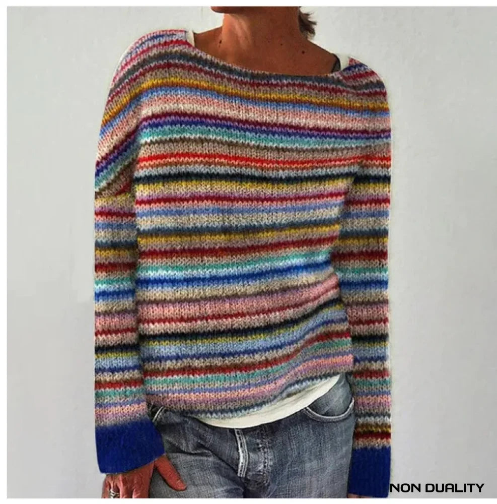 Non Duality | Fair Isle Sweater Rainbow / S Clothing