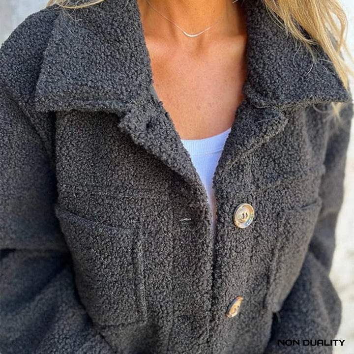 Non Duality | Soft Sherpa Button-Up Jacket