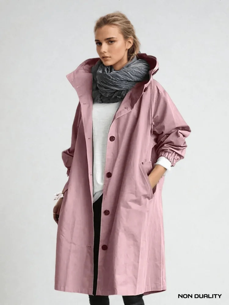 Non Duality | Water Repellent Trench Coat Pink / S