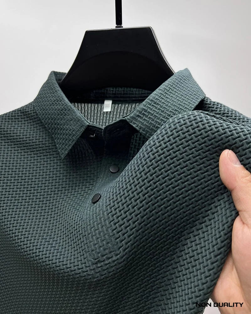 Non Duality | Luxe Polo Donkergroen / S