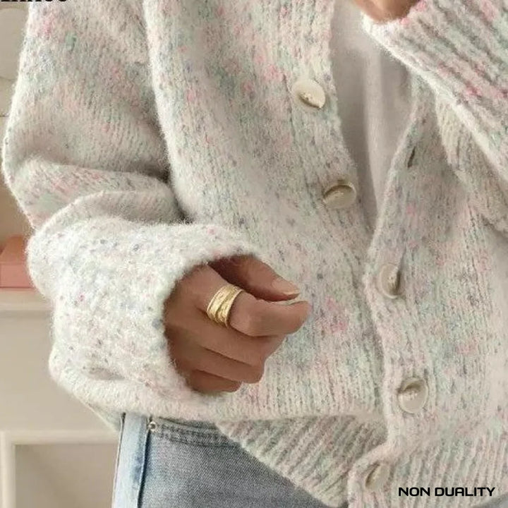 Non Duality | Elegant Knitted Button Cardigan