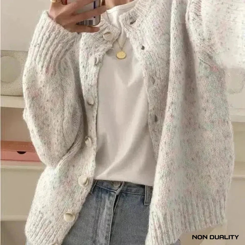 Non Duality | Elegant Knitted Button Cardigan