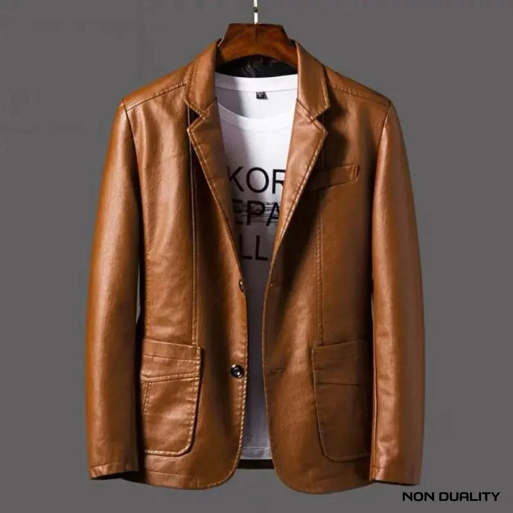 Non Duality | Classic Leather Jacket Brown / M Jackets