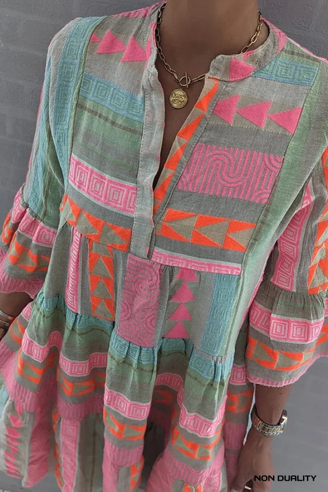 Non Duality | Patchwork Boho Dress Dress