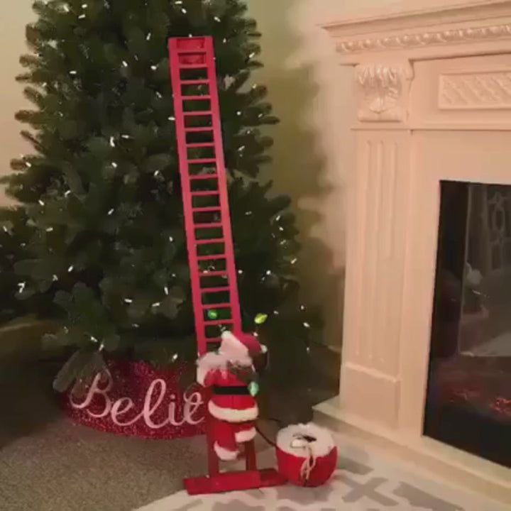 Climbing Santa