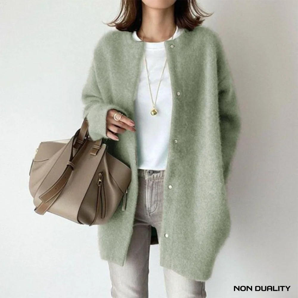 Non Duality | Soft Wool Cardigan Groen / Xs