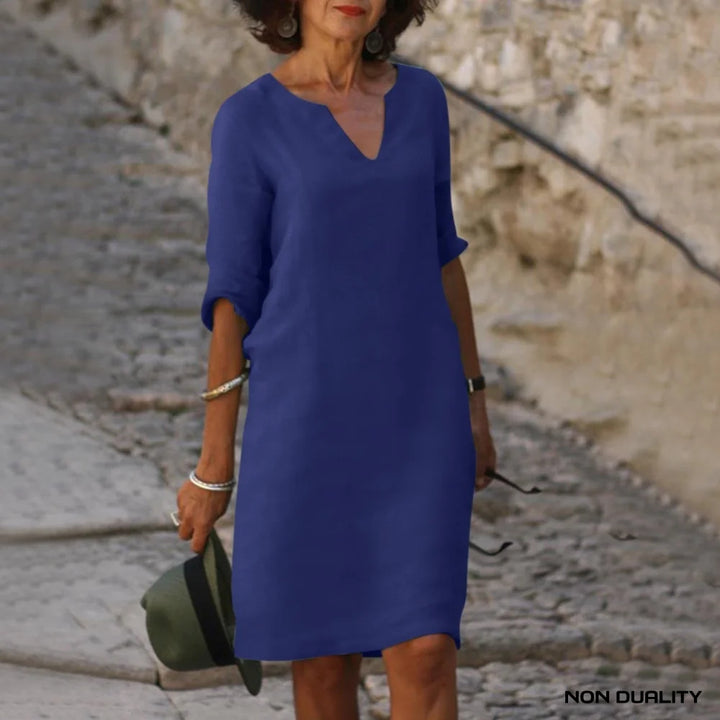 Non Duality | Timeless Elegance Dress Donkerblauw / S