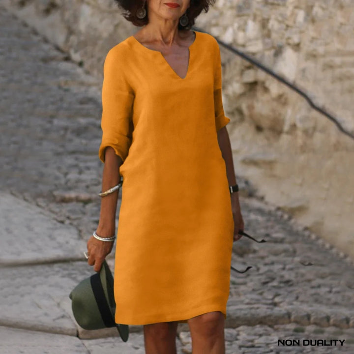 Non Duality | Timeless Elegance Dress Oranje / S