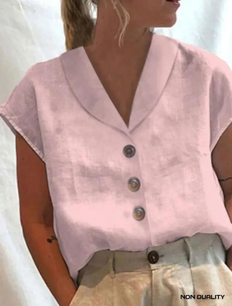 Non Duality | Trendy Collar Blouse Roze / S Blouses & Shirts