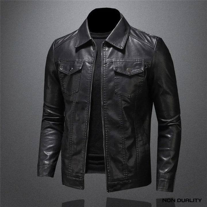 Non Duality | Classic Biker Leather Jacket